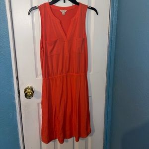 Cute picnic peachy flowy dress